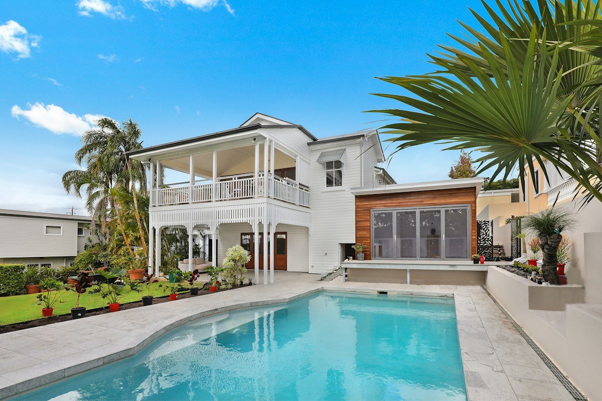 Residential exterior showcasing durable building materials